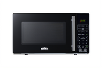 Summit Commercial Compact Microwave Oven, 0.7 Cu. Ft., 700 Watts, Black with USB Charging Ports