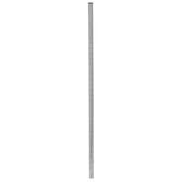 33-Inch Mobile Wire Shelving Post with 1-Inch Grooves, Chromate Finish