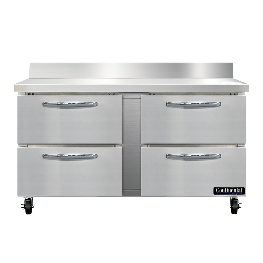 Product image #1 for Continental Refrigerator SWF60NBS-D 60" Two-Section Work Top Freezer with Drawers