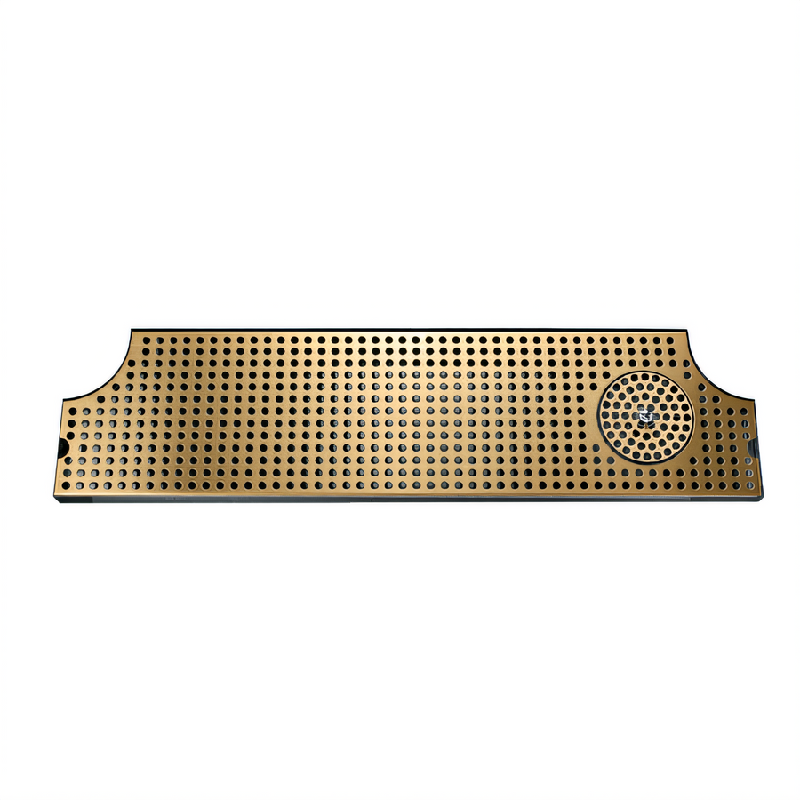 Product image #1 for Micro Matic 28-Inch Surface-Mount Stainless Steel Drip Tray Trough with Integral Glass Rinser