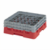 Thumbnail image #2 for Cambro Camrack Full-Size 20-Compartment Glass Rack with 2 Extenders, Red