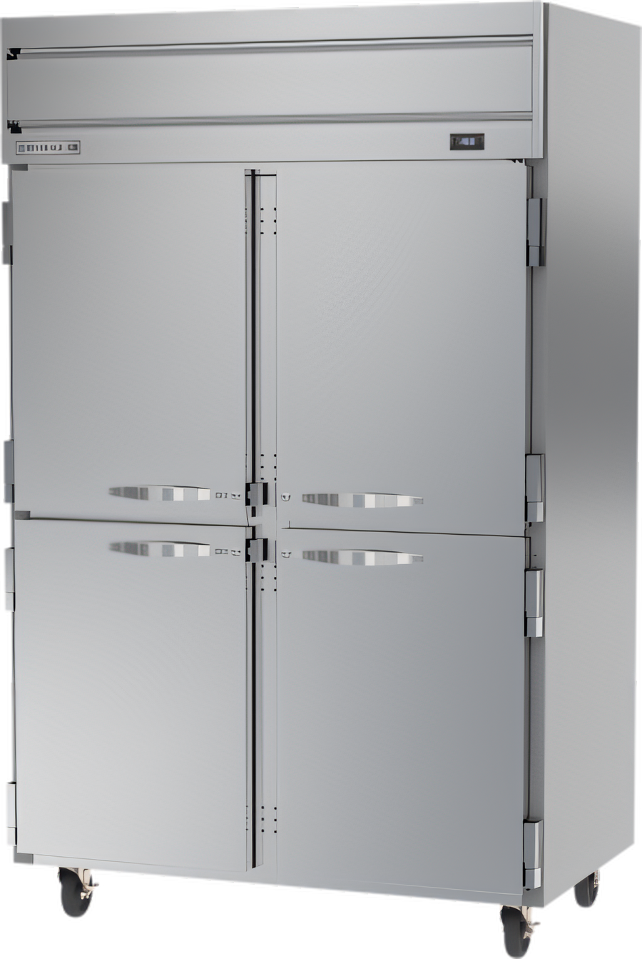 Product image #1 for Beverage-Air Horizon Series Two-Section Reach-In Freezer with Four Half Solid Doors, Top-Mount Self-Contained Refrigeration, 45.2 Cu. Ft.