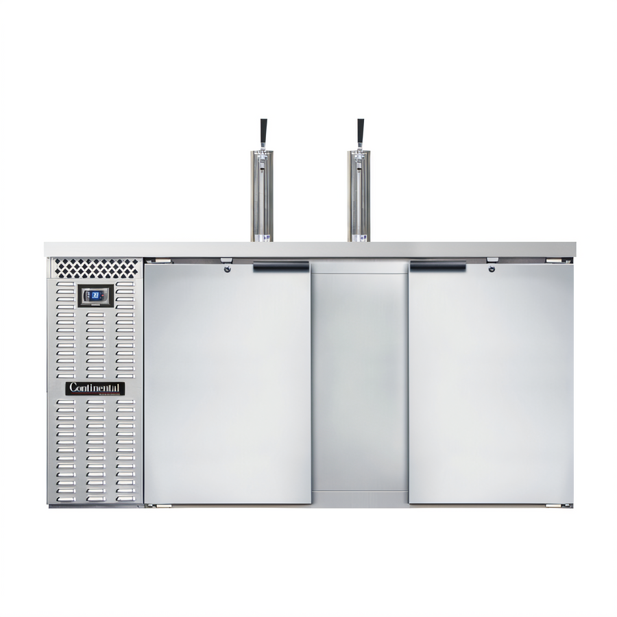 Product image #1 for Continental Refrigerator KC69SNSS 69-Inch 2-Door Shallow Depth Commercial Keg Cooler