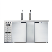 Continental Refrigerator KC69SNSS 69-Inch 2-Door Shallow Depth Commercial Keg Cooler