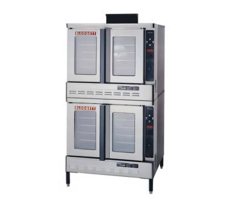 Product image #1 for Blodgett Premium Series DFG-100 DBL Double-Deck Full-Size Standard-Depth Gas Convection Oven