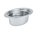 Thumbnail image #1 for Miramar Decorative Oval Stainless Steel Hotel Pan, 3.4 Qt, 4-Inch Deep