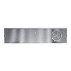 Thumbnail image #1 for Micro Matic USA DP-820D-36GR 36-Inch Surface Mount Stainless Steel Drip Tray Trough with Integral Glass Rinser