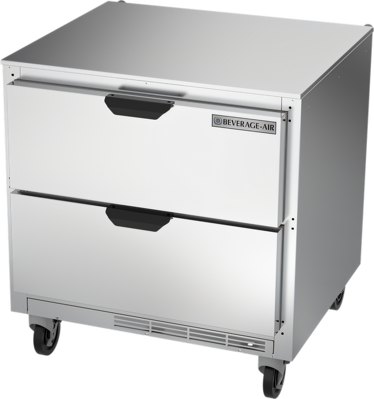 Product image #1 for Beverage-Air 32-Inch 1-Section Undercounter Drawer Refrigerator, 7.2 Cu. Ft., Stainless Steel