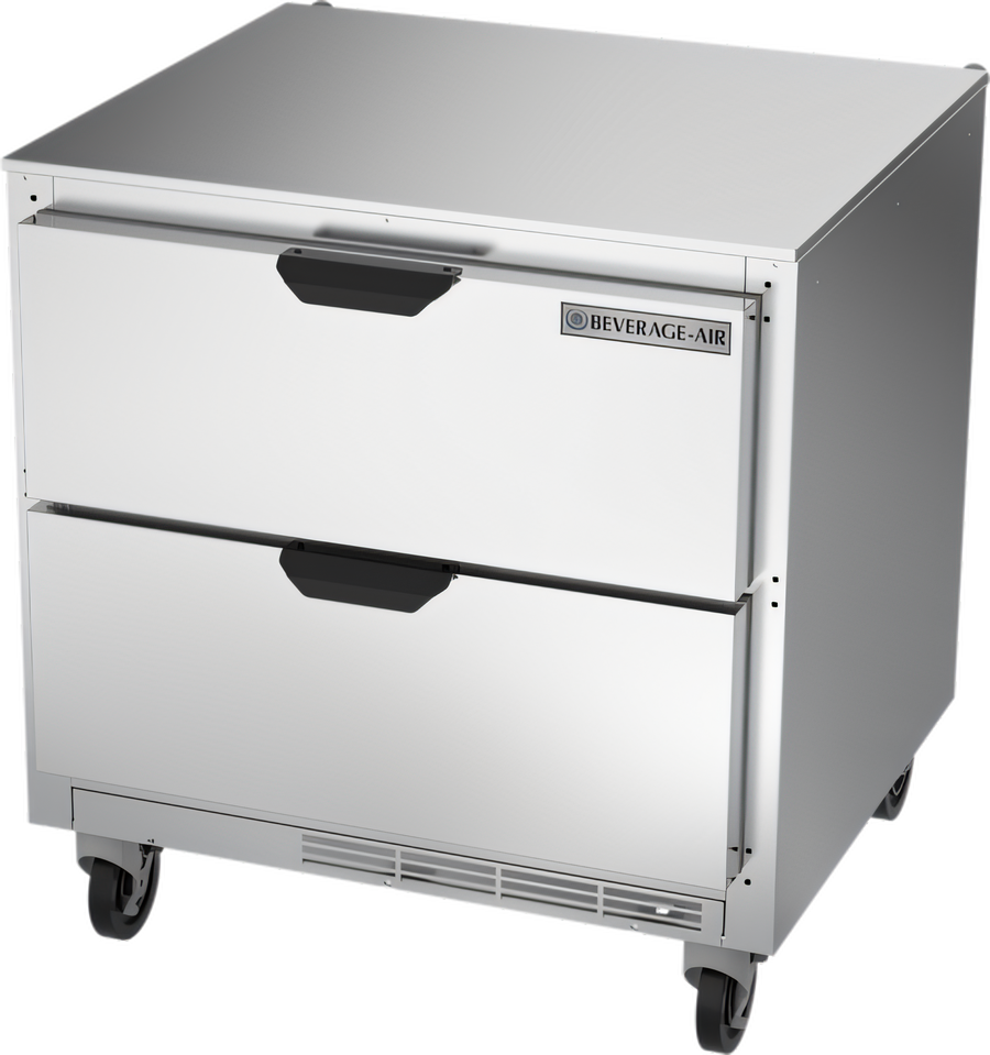 Product image #1 for Beverage-Air 32-Inch 1-Section Undercounter Drawer Refrigerator, 7.2 Cu. Ft., Stainless Steel