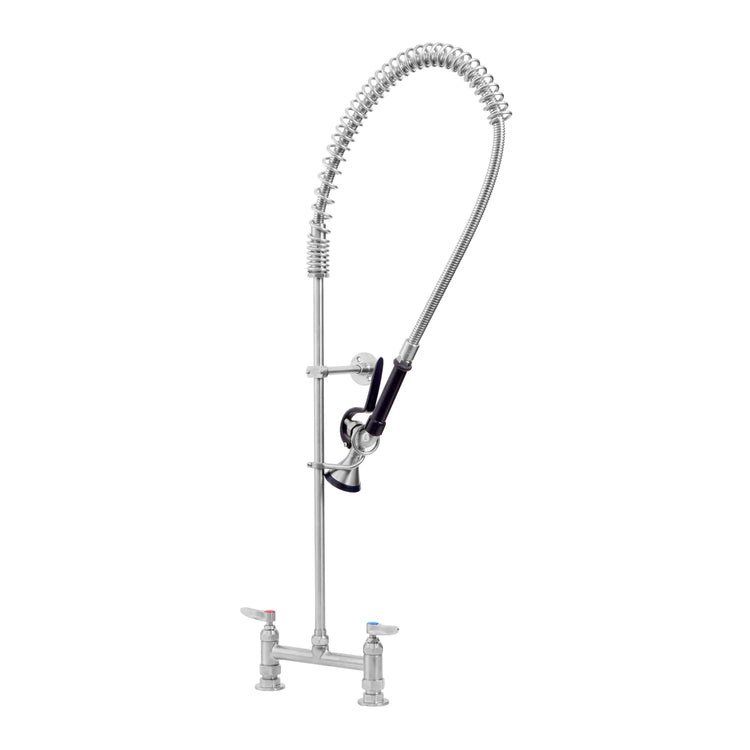 Product image #1 for EverSteel Stainless Steel 8-Inch Center Deck Mount Pre-Rinse Mixing Faucet with 24-Inch Riser and 44-Inch Hose