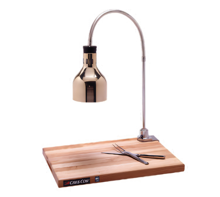 Product image #1 for Cres Cor Countertop Flexible Arm Carving Station with 250W Infrared Warmer and Maple Cutting Board