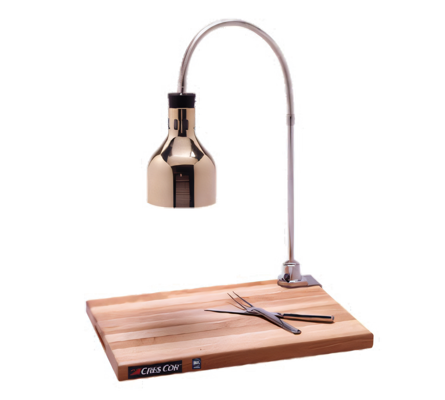 Product image #1 for Cres Cor Countertop Flexible Arm Carving Station with 250W Infrared Warmer and Maple Cutting Board