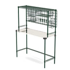 Thumbnail image #1 for Metro SmartWall CR1848AIO Stainless Steel All-in-One Prep Station, 48 x 18 in, Mounted Grid, 1 Wire Overshelf, Open Base