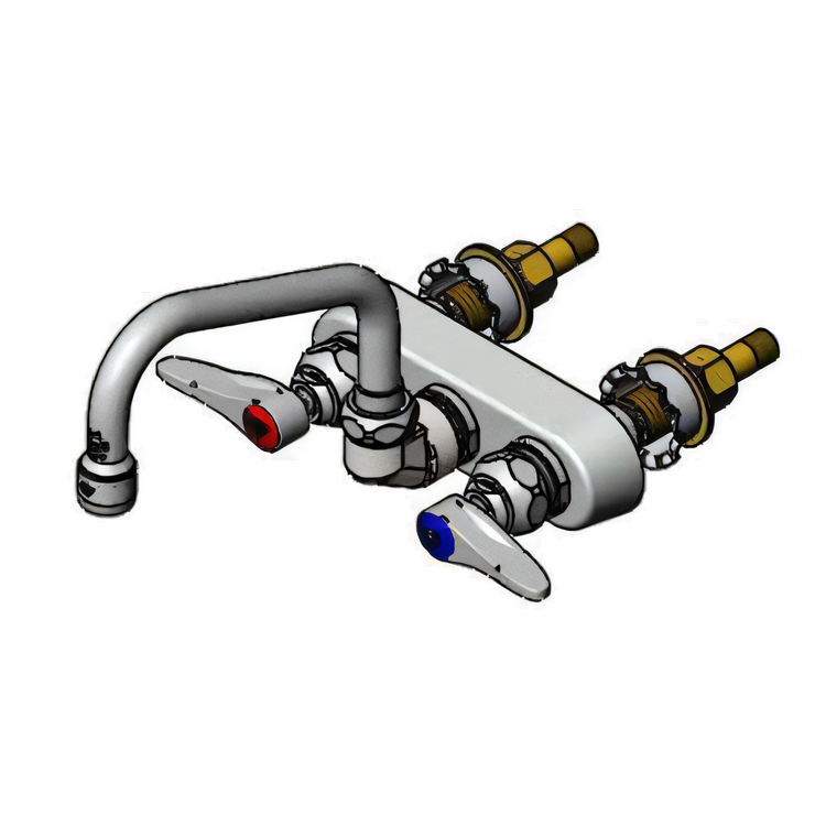 Product image #1 for T&S Brass B-1115-XS Bronze Workboard Faucet with 4-Inch Centers and Quarter-Turn Eterna Cartridges