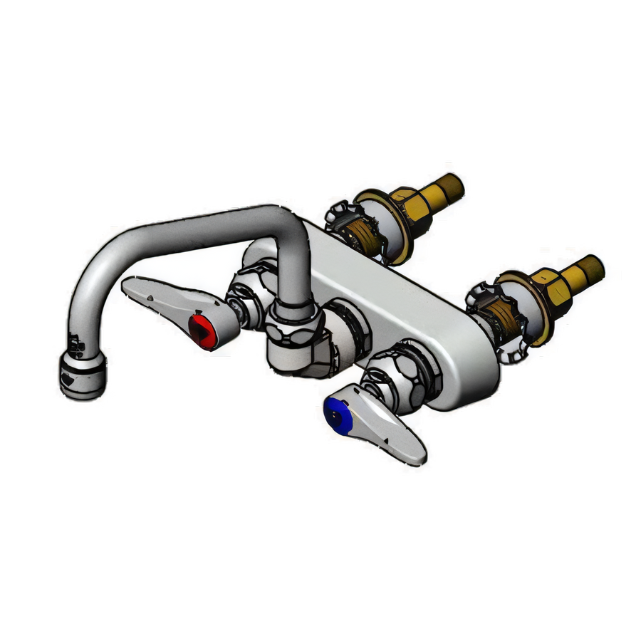 Product image #1 for T&S Brass B-1115-XS Bronze Workboard Faucet with 4-Inch Centers and Quarter-Turn Eterna Cartridges
