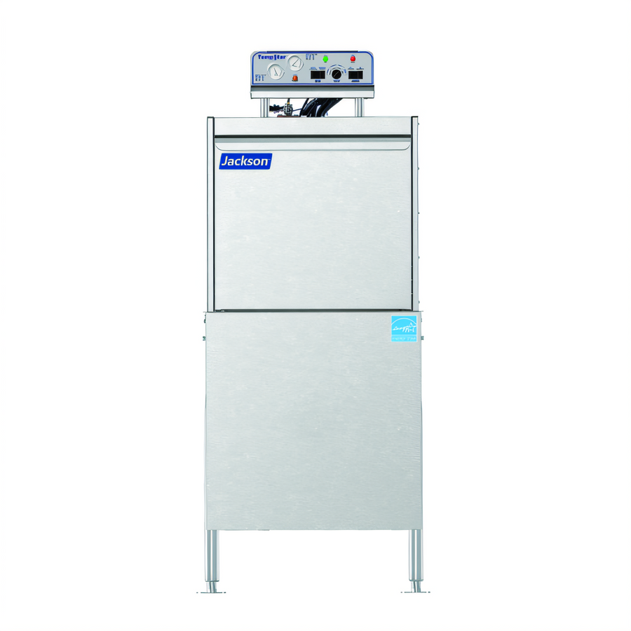 Product image #1 for TempStar Single-Rack Front-Loading High-Temperature Sanitizing Door-Type Dishwasher with Built-In Booster Heater