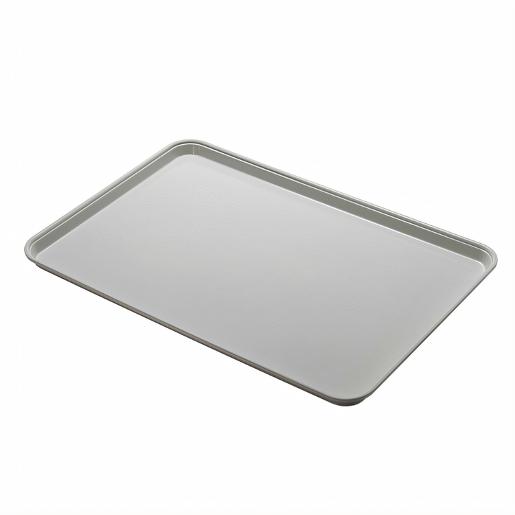 Product image #1 for Cambro 1224MT148 12-7/16 x 24 x 3/4 Inch Rectangular White Fiberglass Market Display Tray