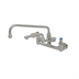 Thumbnail image #1 for T&S Brass UltraRinse 8-Inch Centers Wall Mount Pre-Rinse Mixing Faucet with 12-Inch Swing Nozzle and 1.5 GPM Spray Arm