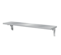 Duke 445-1S Stainless Steel 10-Inch Wide Cutting Board/Tray Shelf for 1-Opening Steam Tables