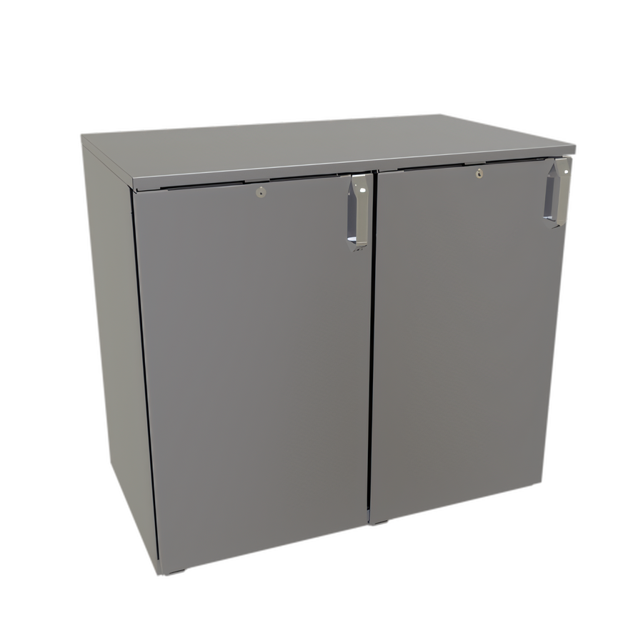 Product image #1 for Glastender 40-Inch Wide Non-Refrigerated Back Bar Two-Section Dry Storage Cabinet with Solid Hinged Doors