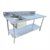 Thumbnail image #1 for Serv-Ware 48-Inch Left Sink Table with 1 Bowl, 304 Stainless Steel