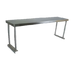 Thumbnail image #1 for John Boos Economy Single Stainless Steel Overshelf, 60 Inch W x 12 Inch D, Square Turndown Edge
