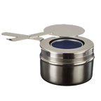 Thumbnail image #1 for American Metalcraft FH1 Stainless Steel Chafer Fuel Holder with Handle, 3-3/4" Dia. x 2-1/2"H Case of 72