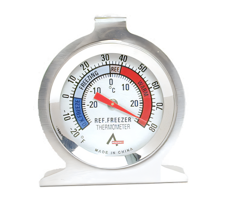 Product image #1 for Admiral Craft 2-Inch Dial Freezer/Refrigerator Thermometer with Stainless Steel Casing