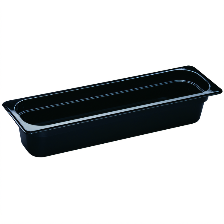 Product image #2 for Cambro H-Pan High Heat Half-Size Long Plastic Food Pan, 4-Inch Deep, Black