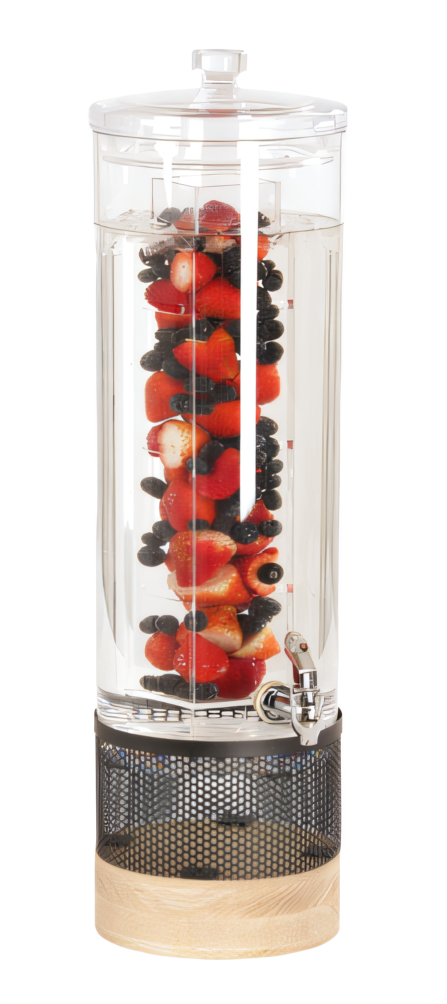 Product image #1 for Cal-Mil Camden Round 3-Gallon Beverage Dispenser with Infusion Chamber and Drip Tray