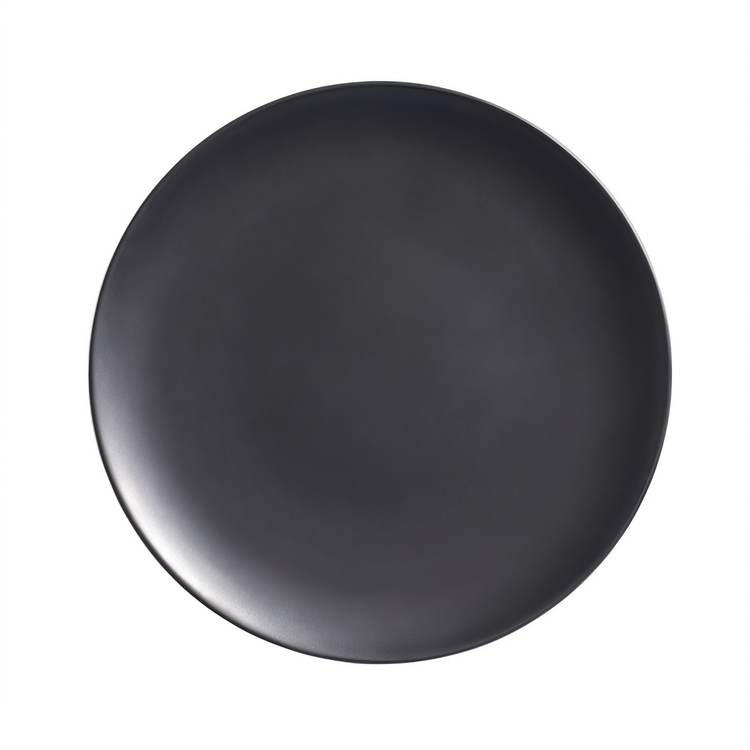 Product image #1 for American Metalcraft 11-1/2 Inch Matte Black Round Melamine Coupe Plate