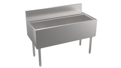 Product image #1 for Krowne Stadium Series 48-Inch Stainless Steel Underbar Ice Bin/Cocktail Unit with 147-lb Capacity