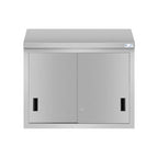 Thumbnail image #1 for Koolmore KM-WMC-1536-L Wall Cabinet, 7.66 cu. ft., Wall Mounted, 36"W x 15"D x 33"H, (2) fixed shelves, (2) sliding doors, 20-gauge 430 stainless