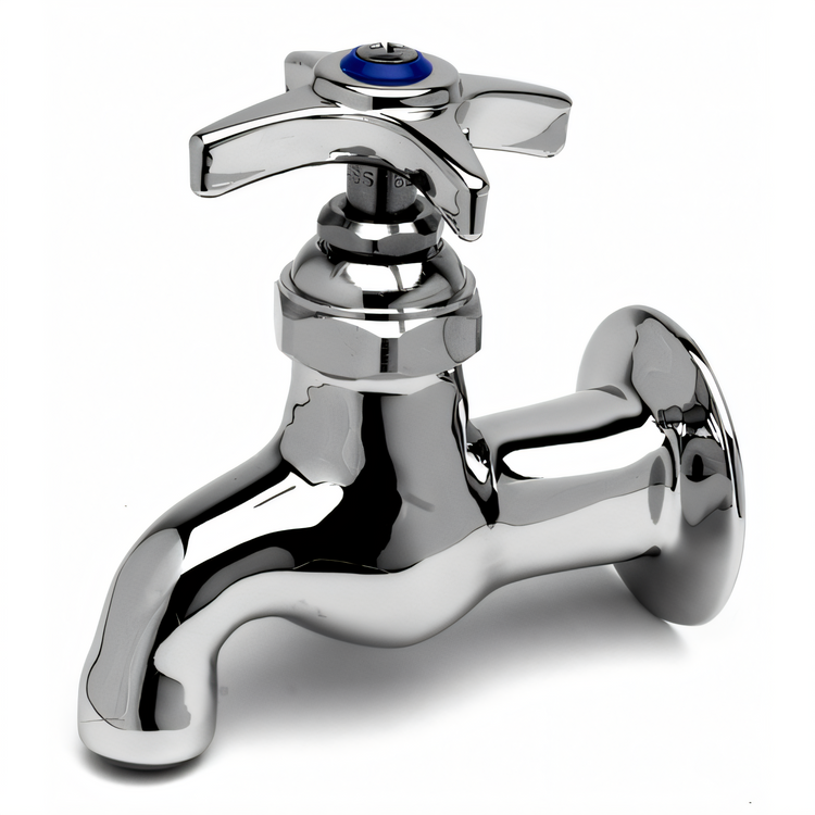 Product image #1 for Heavy-Duty Single Sink Wall-Mount Faucet, 1/2 Inch IPS Female Inlet, 4 Inch Spout Reach