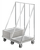 Thumbnail image #1 for Double-Wide Heavy-Duty Aluminum Bun Pan/Dough Box Dolly, 2-Stack, 200-Pan Capacity