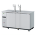 Thumbnail image #1 for Turbo Air Super Deluxe 69-Inch Stainless Steel Underbar Beer Dispenser with Dual Beer Towers, 3 Half-Barrel Capacity