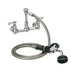 Thumbnail image #1 for Krowne Royal Series 19-108L Wall-Mount Utility Spray Assembly, 8-Inch Centers, 72-Inch Hose, Low-Lead