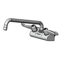 Equip 4-Inch Wall Mount Mixing Faucet with 12-Inch Swivel Swing Nozzle