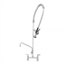 Thumbnail image #2 for EverSteel Stainless Steel 8-Inch Deck-Mount Pre-Rinse Mixing Faucet Assembly with 12-Inch Swing Nozzle and Add-On Faucet