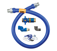 Dormont Blue Hose 3/4-Inch x 72-Inch Moveable Gas Connector Deluxe Kit with Safety Quik and Swivel MAX