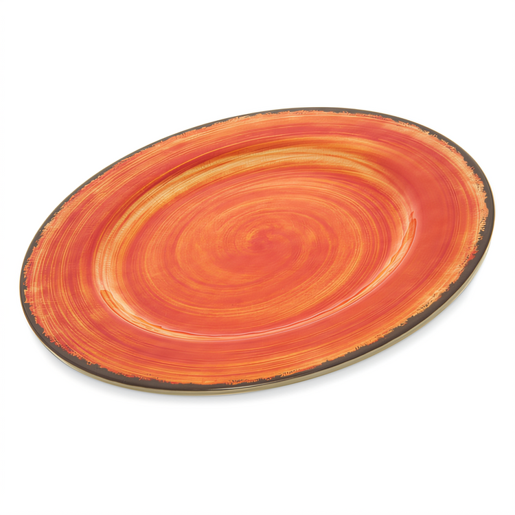 Product image #1 for Carlisle Mingle 11-Inch Fireball Melamine Round Dinner Plate, Medium Rim