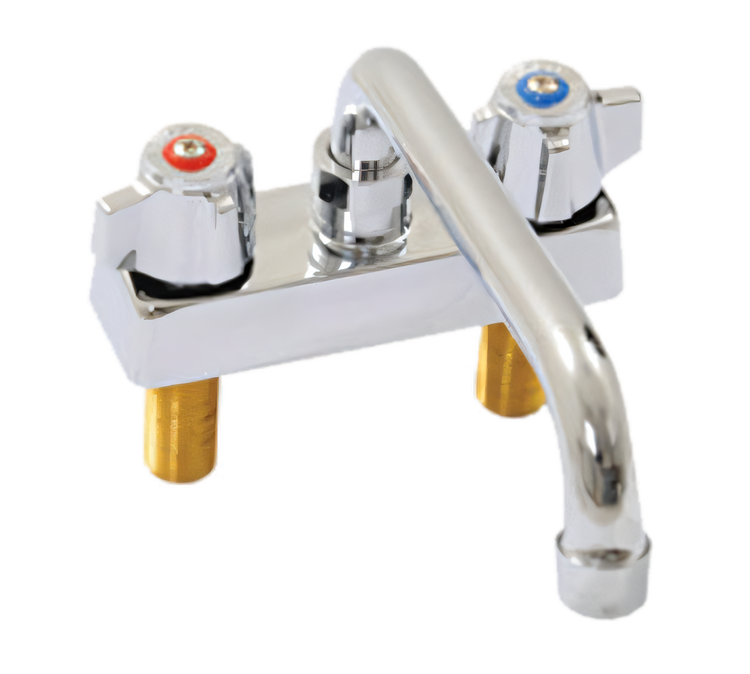 Product image #1 for Deck-Mount Manual Faucet with 8-Inch Swing Spout, 4-Inch Centers, Low Lead