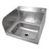 Thumbnail image #1 for John Boos Pro-Bowl Wall-Mount Stainless Steel Hand Sink with Left and Right Side Splashes, 14 x 10 x 5 Bowl