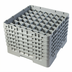 Thumbnail image #2 for Cambro Camrack Full Size 49-Compartment Glass Rack with 6 Soft Gray Extenders, 11-3/4 Inch Height