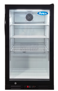 Atosa 7 Cu. Ft. Countertop Glass Door Refrigerator Merchandiser, Black