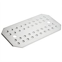 Winco Full-Size 18/8 Stainless Steel False Bottom for Steam Pans