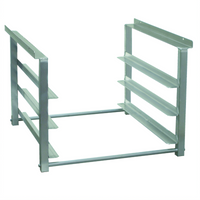 Advance Tabco Under-Table Glass Rack Slides, Aluminum, 3 Slides, 36 Inch Minimum Table Length