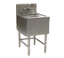 Thumbnail image #1 for Spec-Bar Underbar Wet Waste Sink with Dry Waste Chute, 18 x 24 Inches, Stainless Steel