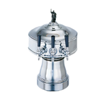 Thumbnail image #1 for Perlick Corporation 4005-3BPC Glycol-Cooled Countertop Draft Beer Tower, 3 Faucets, Polished Chrome