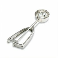 Vollrath #30 Round Bowl Portion Disher, 1-1/4 oz, Universal Squeeze Handle, Stainless Steel